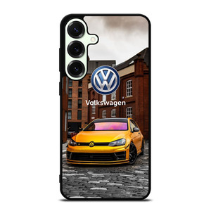 VW VOLKSWAGEN GTI CAR YEELOW Samsung Galaxy S26 Plus Case Cover