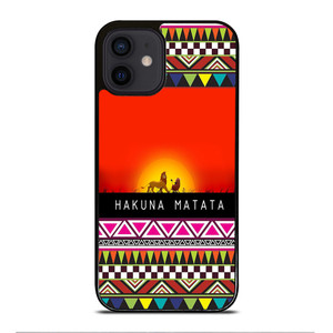 HAKUNA MATATA LION KING AZTEC 2 iPhone 12 Mini Case Cover HAKUNA MATATA LION KING AZTEC 2 iPhone 12 Mini Case Cover