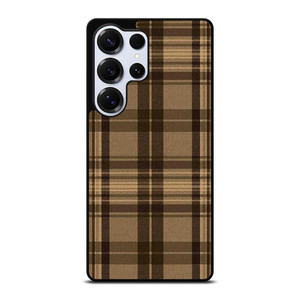 PLAID BROWN 1 Samsung Galaxy S26 Ultra Case Cover