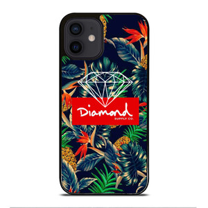 DIAMOND SUPPLY CO FLORAL LOGO iPhone 12 Mini Case Cover