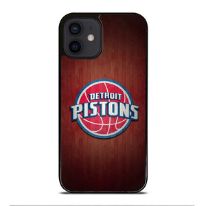 DETROIT PISTONS WOODEN LOGO iPhone 12 Mini Case Cover