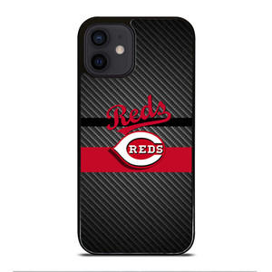 CINCINNATI REDS CARBON iPhone 12 Mini Case Cover CINCINNATI REDS CARBON iPhone 12 Mini Case Cover