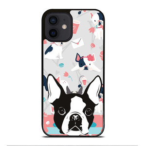 BOSTON TERRIER DOG 3 iPhone 12 Mini Case Cover BOSTON TERRIER DOG 3 iPhone 12 Mini Case Cover