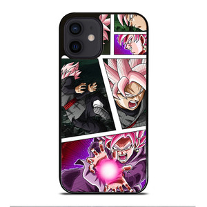 BLACK GOKU SS ROSE COLLAGE iPhone 12 Mini Case Cover