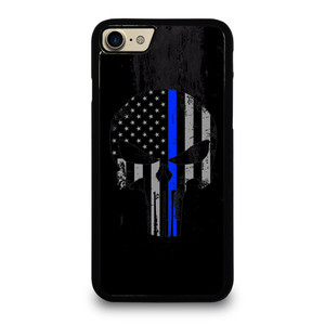 THIN BLUE LINE PUNISHER BLACK iPhone 7 / 8 Case Cover THIN BLUE LINE PUNISHER BLACK iPhone 7 / 8 Case Cover