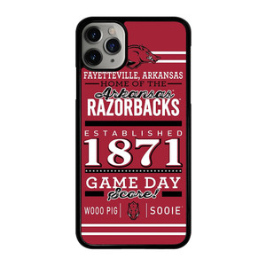 ARKANSAS RAZORBACKS 1871 iPhone 11 Pro Max Case Cover