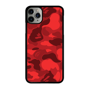 BAPE CAMO RED iPhone 11 Pro Max Case Cover