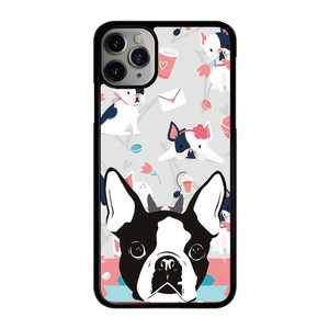 BOSTON TERRIER DOG 3 iPhone 11 Pro Max Case Cover