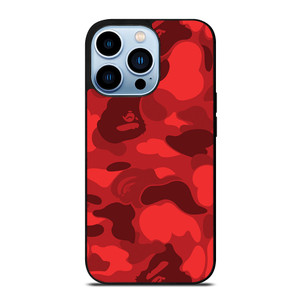 BAPE CAMO RED iPhone 13 Pro Max Case Cover