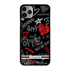 COACH POPPY BLACK iPhone 11 Pro Max Case Cover