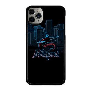 MIAMI MARLINS BLACK iPhone 11 Pro Max Case Cover