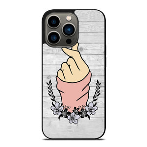 WOODEN CUTE HEART FINGER iPhone 13 Pro Case Cover WOODEN CUTE HEART FINGER iPhone 13 Pro Case Cover