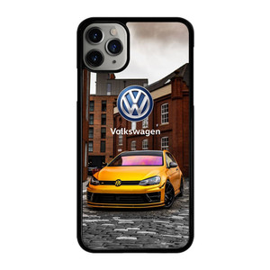 VW VOLKSWAGEN GTI CAR YEELOW iPhone 11 Pro Max Case Cover