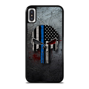 THIN BLUE LINE PUNISHER iPhone X / XS Case Cover