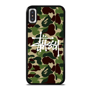 STUSSY BAPE CAMO iPhone X / XS Case Cover