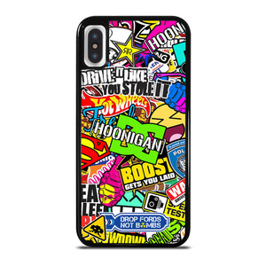 STICKER BOMB DC HOONIGAN iPhone X / XS Case Cover STICKER BOMB DC HOONIGAN iPhone X / XS Case Cover