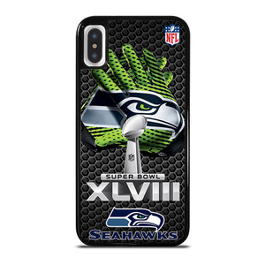 SEATTLE SEAHAWKS SUPER BOWL 48 iPhone X / XS Case Cover SEATTLE SEAHAWKS SUPER BOWL 48 iPhone X / XS Case Cover