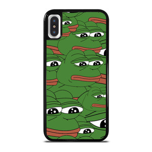 PEPE THE SMUG FROG PATTERN iPhone X / XS Case Cover PEPE THE SMUG FROG PATTERN iPhone X / XS Case Cover