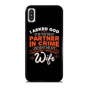 PARTNER IN CRIME WIFE iPhone X / XS Case Cover