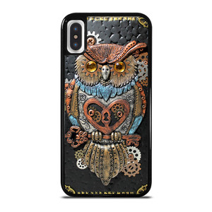 OWL STEAMPUNK BOOK iPhone X / XS Case Cover OWL STEAMPUNK BOOK iPhone X / XS Case Cover