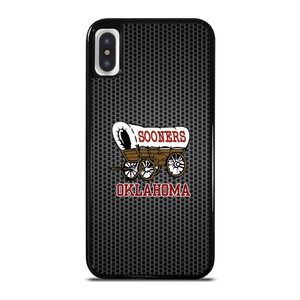OKLAHOMA SOONERS METAL LOGO iPhone X / XS Case Cover