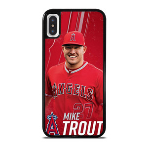MIKE TROUT 27 LOS ANGELES ANGELS iPhone X / XS Case Cover MIKE TROUT 27 LOS ANGELES ANGELS iPhone X / XS Case Cover