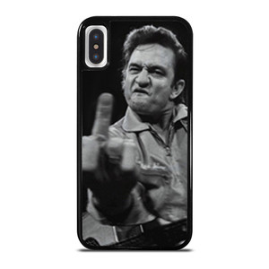 JOHNNY CASH MIDDLE FINGER iPhone X / XS Case Cover