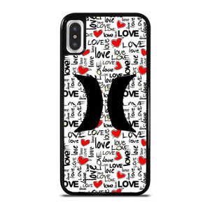HURLEY LOGO PATTERN iPhone X / XS Case Cover
