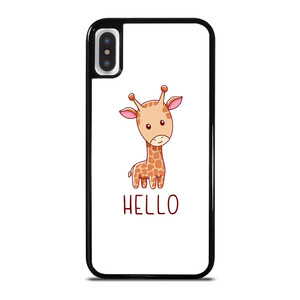 GIRAFFE HELLO iPhone X / XS Case Cover GIRAFFE HELLO iPhone X / XS Case Cover