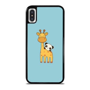 GIRAFFE AND PANDA iPhone X / XS Case Cover GIRAFFE AND PANDA iPhone X / XS Case Cover