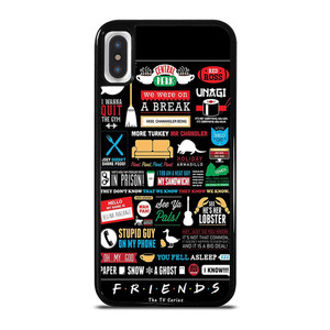 FRIENDS TV SERIES COLLAGE iPhone X / XS Case Cover FRIENDS TV SERIES COLLAGE iPhone X / XS Case Cover