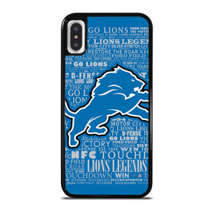 DETROIT LIONS QUOTE iPhone X / XS Case Cover