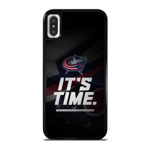 COLUMBUS BLUE JACKETS ITS TIME iPhone X / XS Case Cover COLUMBUS BLUE JACKETS ITS TIME iPhone X / XS Case Cover