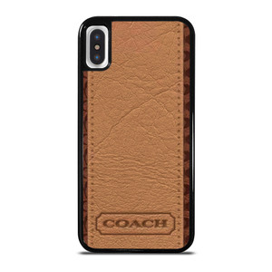 COACH BROWN LOGO iPhone X / XS Case Cover