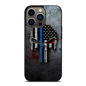 THIN BLUE LINE PUNISHER iPhone 13 Pro Case Cover
