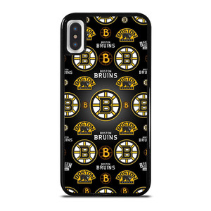 BOSTON BRUINS LOGO COLLAGE iPhone X / XS Case Cover BOSTON BRUINS LOGO COLLAGE iPhone X / XS Case Cover