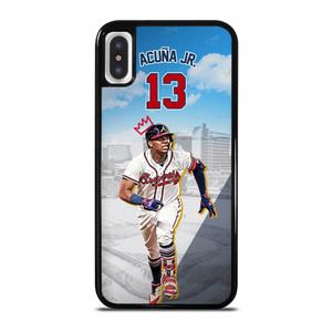 ACUNA JR ATLANTA BRAVES BASEBALL iPhone X / XS Case Cover ACUNA JR ATLANTA BRAVES BASEBALL iPhone X / XS Case Cover