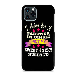 PARTNER IN CRIME HUSBAND iPhone 11 Pro Case Cover PARTNER IN CRIME HUSBAND iPhone 11 Pro Case Cover