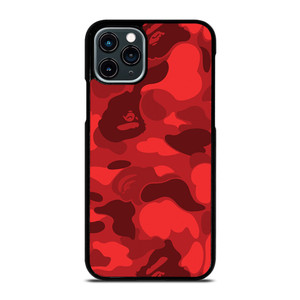 BAPE CAMO RED iPhone 11 Pro Case Cover