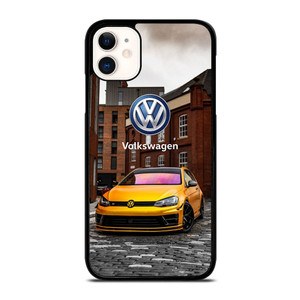 VW VOLKSWAGEN GTI CAR YEELOW iPhone 11 Case Cover VW VOLKSWAGEN GTI CAR YEELOW iPhone 11 Case Cover