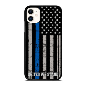 THIN BLUE LINE WE STAND iPhone 11 Case Cover THIN BLUE LINE WE STAND iPhone 11 Case Cover