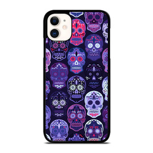 SUGAR SKULL PATTERN iPhone 11 Case Cover SUGAR SKULL PATTERN iPhone 11 Case Cover