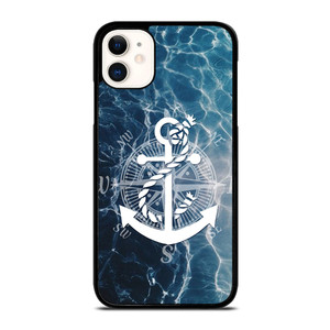 NAUTICAL ANCHOR LOGO iPhone 11 Case Cover NAUTICAL ANCHOR LOGO iPhone 11 Case Cover