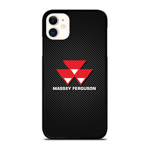 MASSEY FERGUSON TRACTOR LOGO CARBON iPhone 11 Case Cover