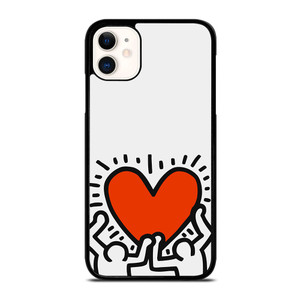 KEITH HARING LOVE 1 iPhone 11 Case Cover KEITH HARING LOVE 1 iPhone 11 Case Cover