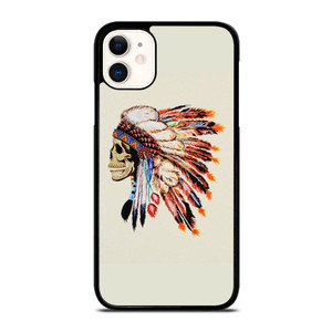 INDIAN FEATHER SKULL 2 iPhone 11 Case Cover