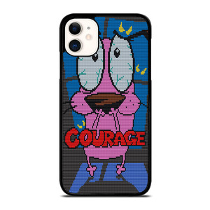 COURAGE THE COWARDLY DOG SCARED iPhone 11 Case Cover COURAGE THE COWARDLY DOG SCARED iPhone 11 Case Cover
