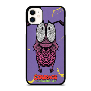 COURAGE THE COWARDLY DOG FEAR iPhone 11 Case Cover COURAGE THE COWARDLY DOG FEAR iPhone 11 Case Cover