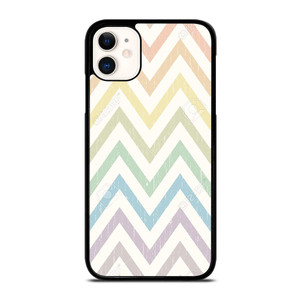 CHEVRON PATTERN RAINBOW COLOR iPhone 11 Case Cover CHEVRON PATTERN RAINBOW COLOR iPhone 11 Case Cover