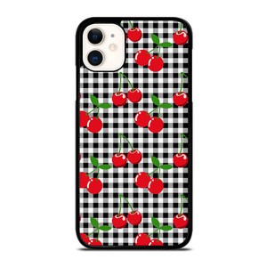 CHECKED CHERRY iPhone 11 Case Cover